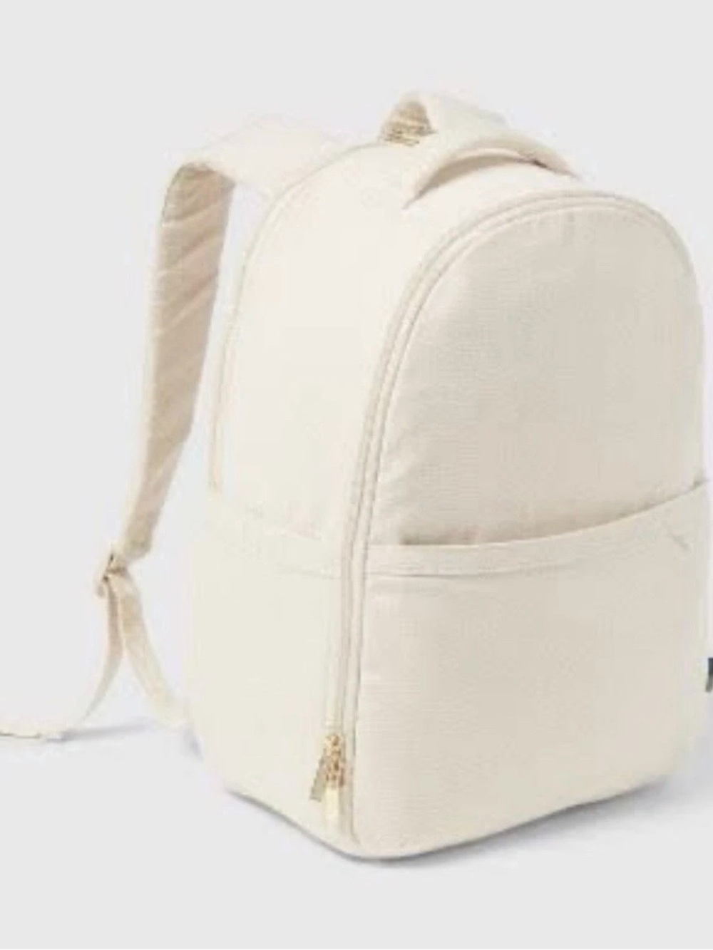 Canvas Backpack — Neutral Cream Tote Style